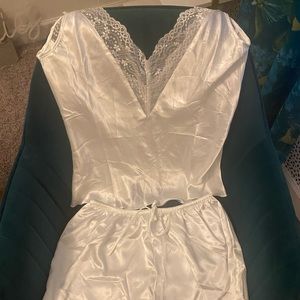 Lace camisole and short set